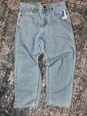 Empyre Youth Light Blue Denim Jeans with embroidered logo